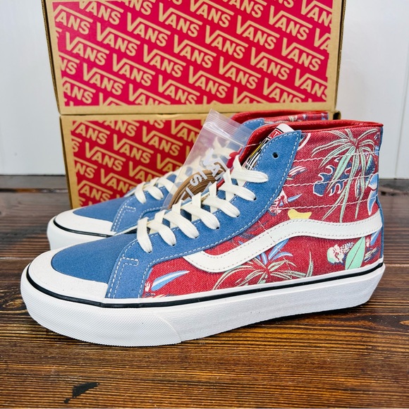 NWT VANS Sk8-Hi 138 Decon Hawaiian Jungle Hi Top Sneakers - Picture 1 of 9